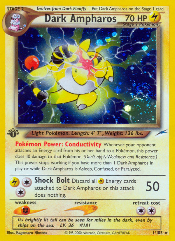 Dark Ampharos (1/105) [Neo Destiny 1st Edition] | Devastation Store