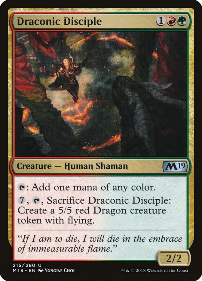 Draconic Disciple [Core Set 2019] | Devastation Store