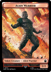 Alien Warrior // Food (0027) Double-Sided Token [Doctor Who Tokens] | Devastation Store