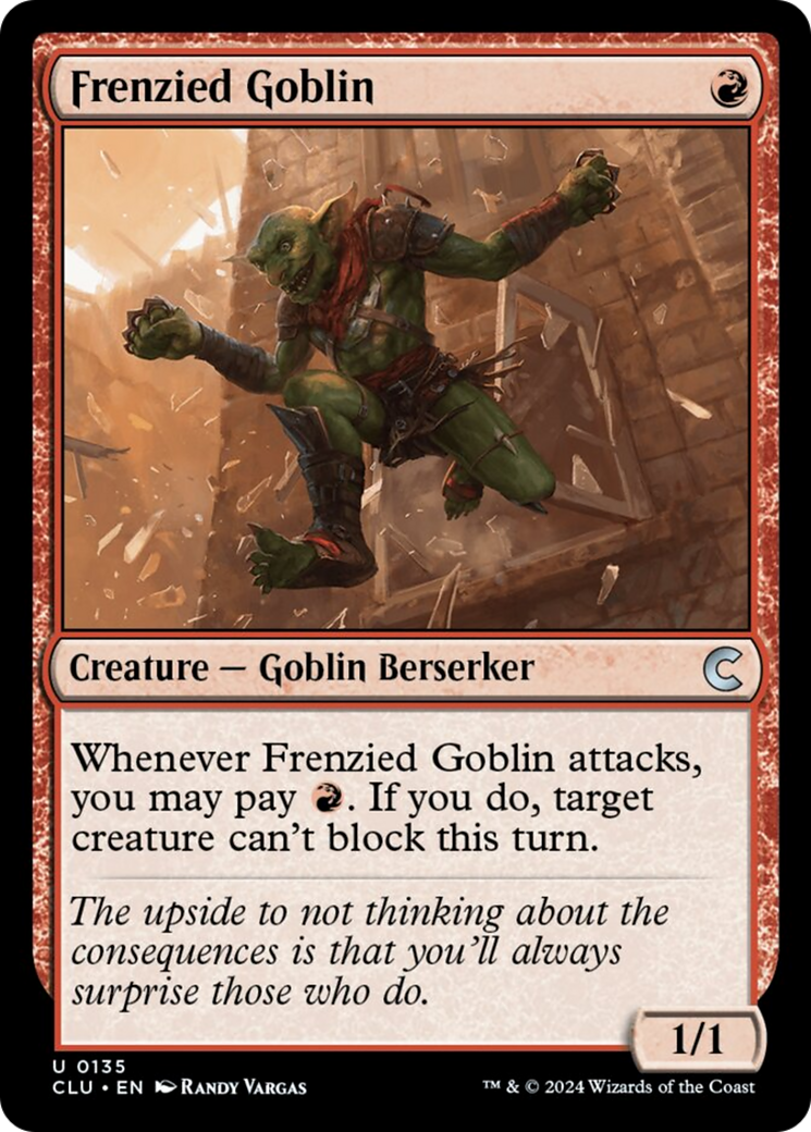 Frenzied Goblin [Ravnica: Clue Edition] | Devastation Store
