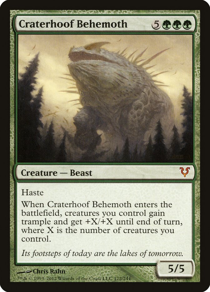 Craterhoof Behemoth [Avacyn Restored] | Devastation Store