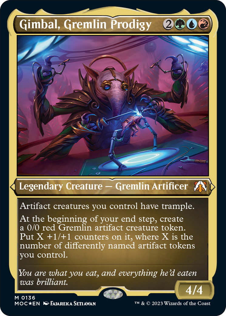 Gimbal, Gremlin Prodigy (Display Commander) [March of the Machine Commander] | Devastation Store
