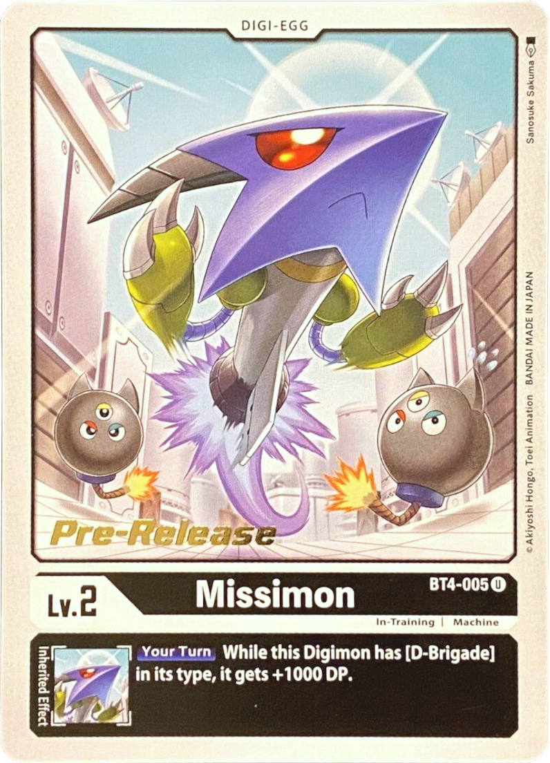 Missimon [BT4-005] [Great Legend Pre-Release Promos] | Devastation Store