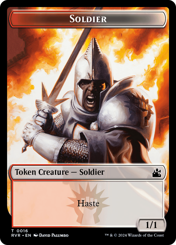 Goblin (0008) // Soldier Double-Sided Token [Ravnica Remastered Tokens] | Devastation Store