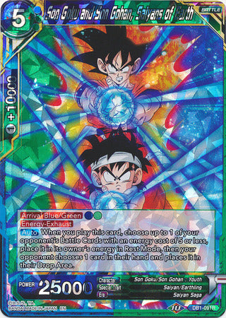 Son Goku and Son Gohan, Saiyans of Earth (DB1-091) [Dragon Brawl] | Devastation Store