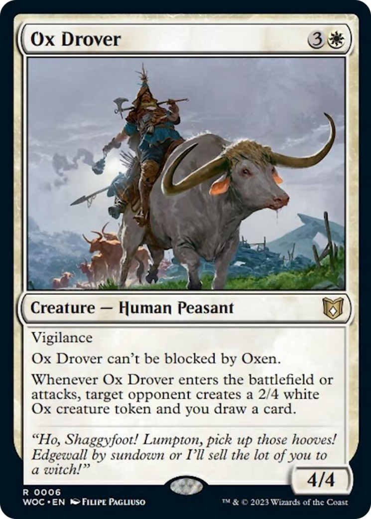 Ox Drover [Wilds of Eldraine Commander] | Devastation Store