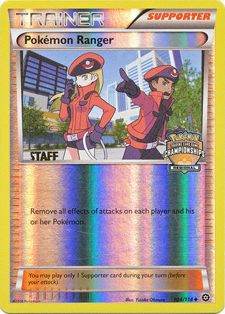 Pokemon Ranger (104/114) (Regional Championship Promo Staff) [XY: Steam Siege] | Devastation Store