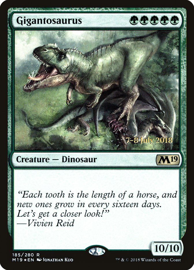 Gigantosaurus  [Core Set 2019 Prerelease Promos] - Devastation Store | Devastation Store