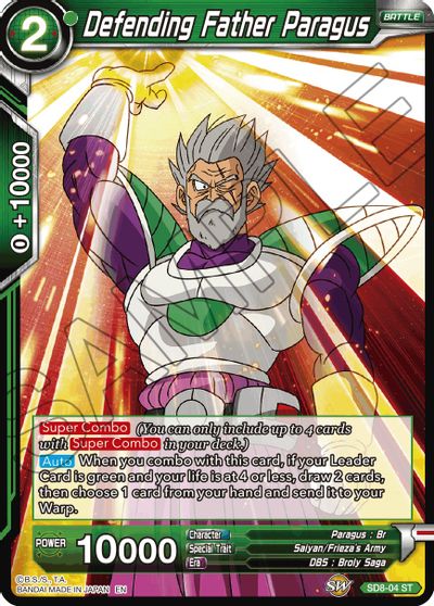 Defending Father Paragus (Reprint) (SD8-04) [Battle Evolution Booster] | Devastation Store