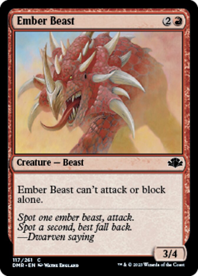 Ember Beast [Dominaria Remastered] | Devastation Store