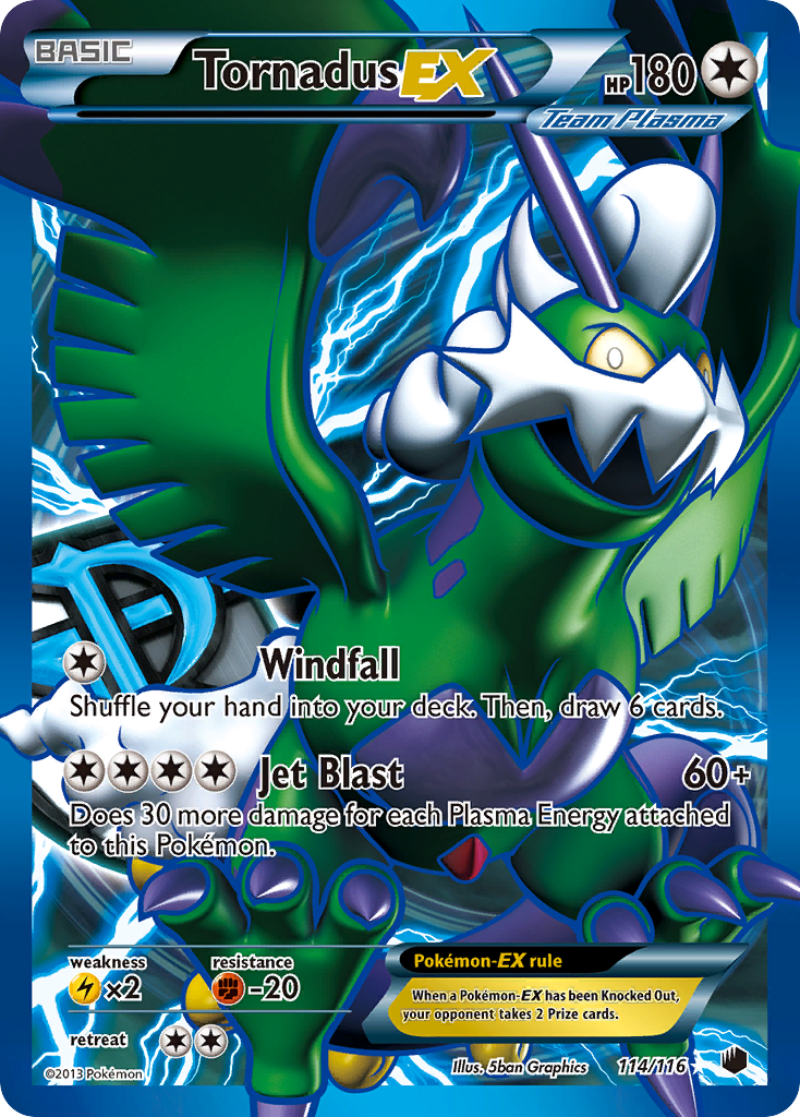 Tornadus EX (114/116) [Black & White: Plasma Freeze] | Devastation Store