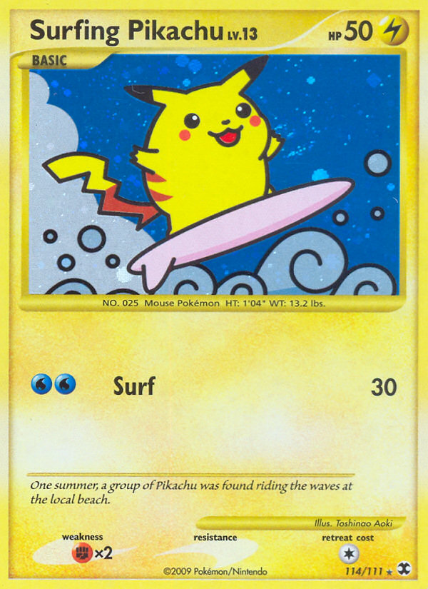 Surfing Pikachu (114/111) [Platinum: Rising Rivals] | Devastation Store