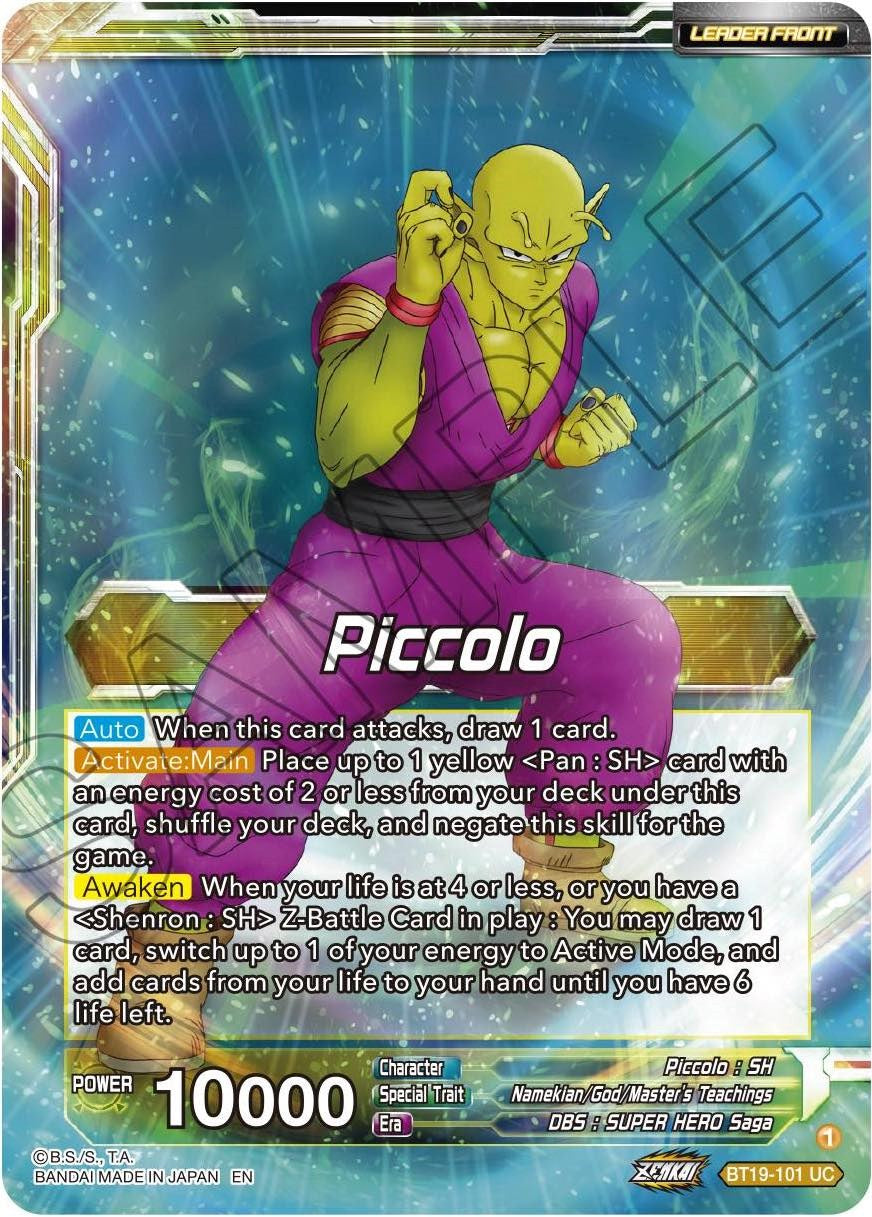 Piccolo // Piccolo, Yet Unseen Power (BT19-101) [Fighter's Ambition] | Devastation Store