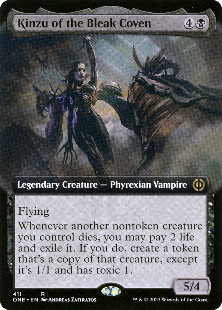 Kinzu of the Bleak Coven (Extended Art) [Phyrexia: All Will Be One] | Devastation Store