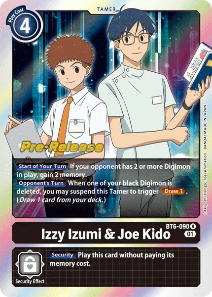 Izzy Izumi & Joe Kido [BT6-090] [Double Diamond Pre-Release Cards] | Devastation Store