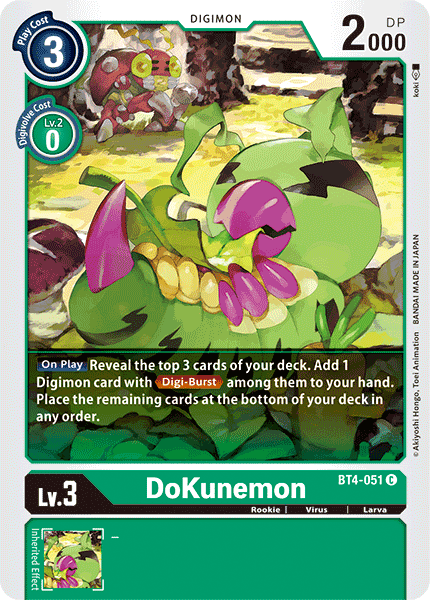 DoKunemon [BT4-051] [Great Legend] | Devastation Store