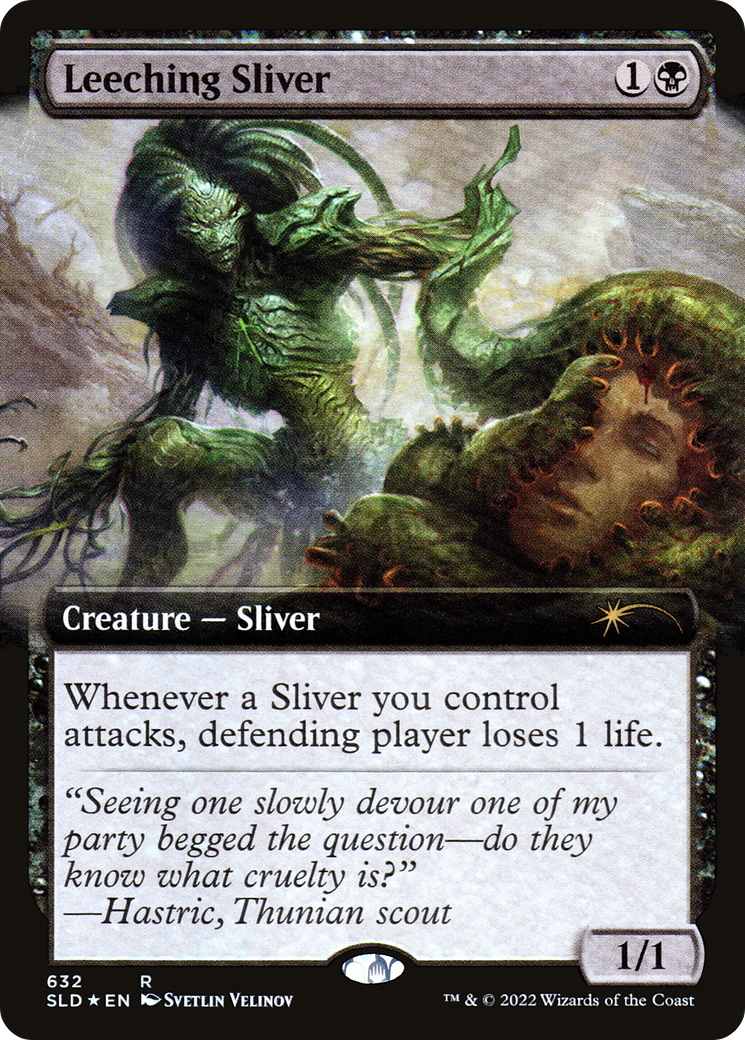 Leeching Sliver (Extended Art) [Secret Lair Drop Promos] | Devastation Store