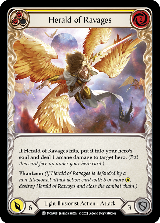 Herald of Ravages (Yellow) [MON018] 1st Edition Normal - Devastation Store | Devastation Store