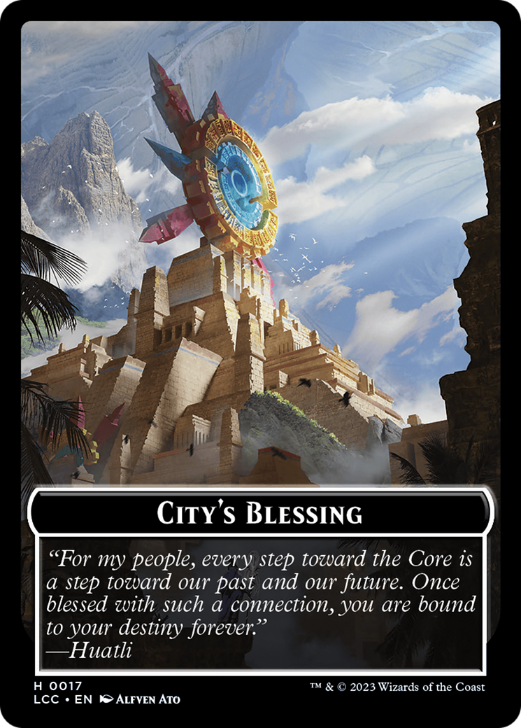 City's Blessing // Vampire (0004) Double-Sided Token [The Lost Caverns of Ixalan Commander Tokens] | Devastation Store