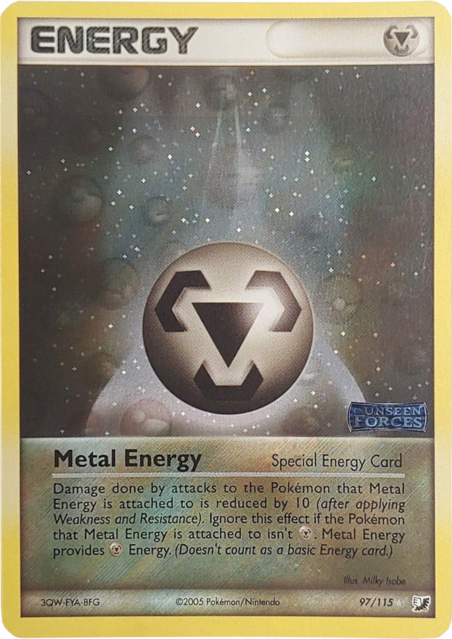 Metal Energy (97/115) (Stamped) [EX: Unseen Forces] | Devastation Store