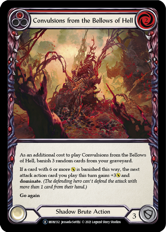 Convulsions from the Bellows of Hell (Red) [U-MON132] Unlimited Edition Normal | Devastation Store