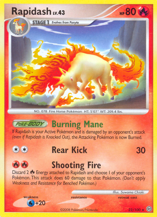 Rapidash (22/100) [Diamond & Pearl: Stormfront] | Devastation Store