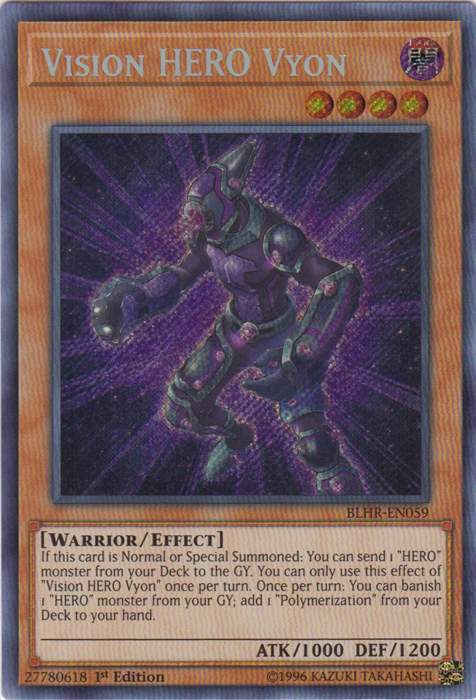 Vision Hero Vyon [BLHR-EN059] Secret Rare | Devastation Store