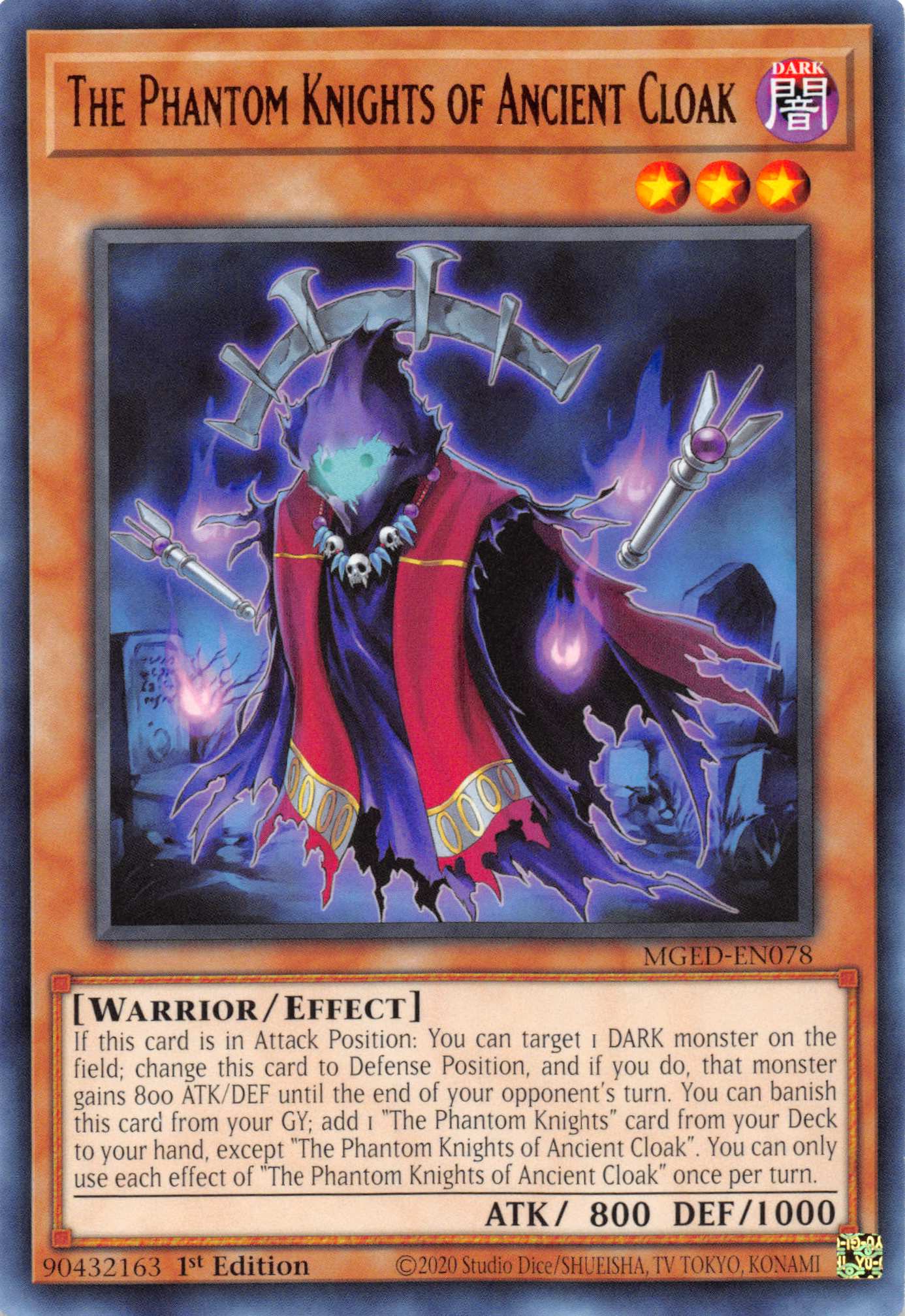 The Phantom Knights of Ancient Cloak [MGED-EN078] Rare | Devastation Store