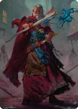 Elminster Art Card (64) [Commander Legends: Battle for Baldur's Gate Art Series] | Devastation Store