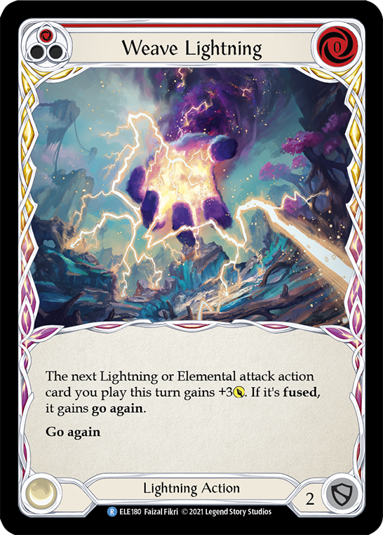 Weave Lightning (Red) [ELE180] (Tales of Aria)  1st Edition Normal | Devastation Store