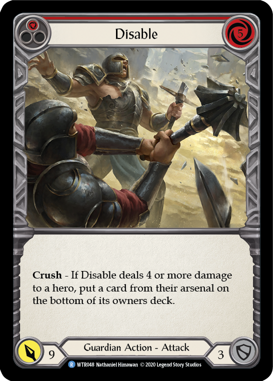 Disable (Red) [WTR048] Unlimited Edition Rainbow Foil - Devastation Store | Devastation Store