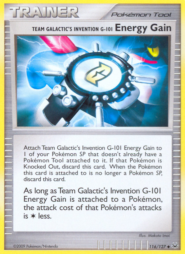 Team Galactic's Invention G-101 Energy Gain (116/127) [Platinum: Base Set] | Devastation Store