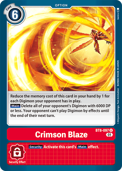 Crimson Blaze [BT8-097] [New Awakening] | Devastation Store