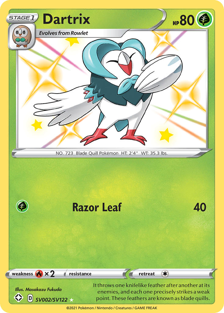 Dartrix (SV002/SV122) [Sword & Shield: Shining Fates] | Devastation Store