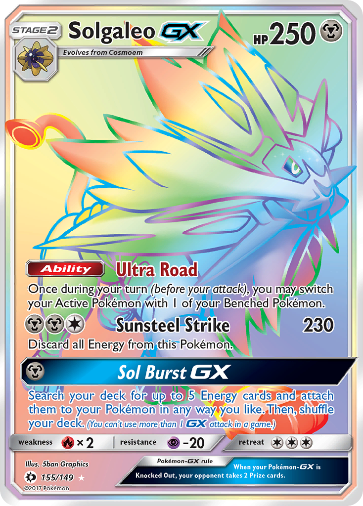 Solgaleo GX (155/149) [Sun & Moon: Base Set] | Devastation Store