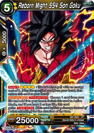Reborn Might SS4 Son Goku (Starter Deck - The Crimson Saiyan) [SD5-04] | Devastation Store