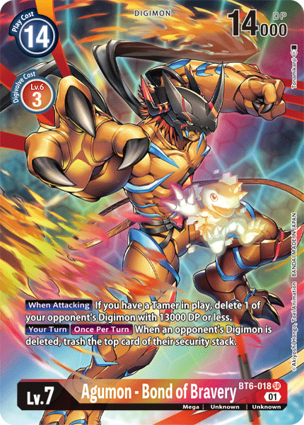 Agumon - Bond of Bravery [BT6-018] (Alternate Art) [Double Diamond] | Devastation Store