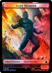 Copy // Alien Warrior Double-Sided Token (Surge Foil) [Doctor Who Tokens] | Devastation Store