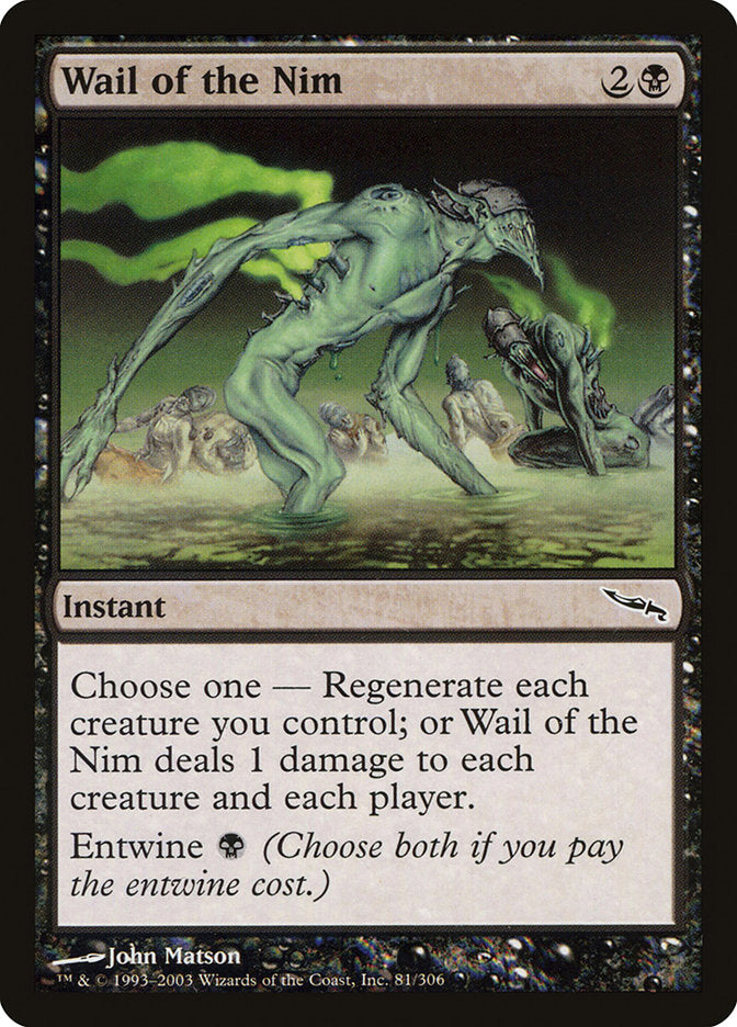 Wail of the Nim [Mirrodin] | Devastation Store