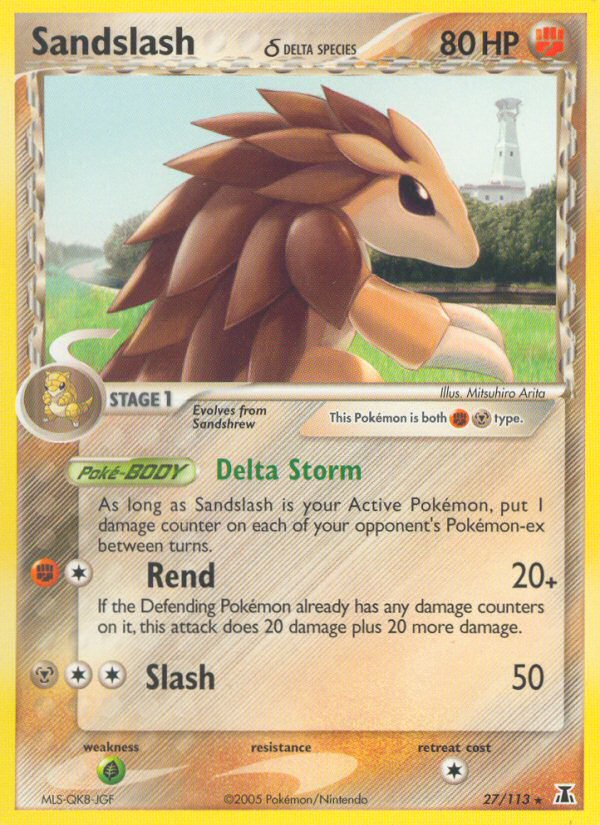 Sandslash (27/113) (Delta Species) [EX: Delta Species] | Devastation Store