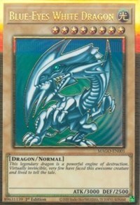 Blue-Eyes White Dragon [MAGO-EN001] Gold Rare | Devastation Store