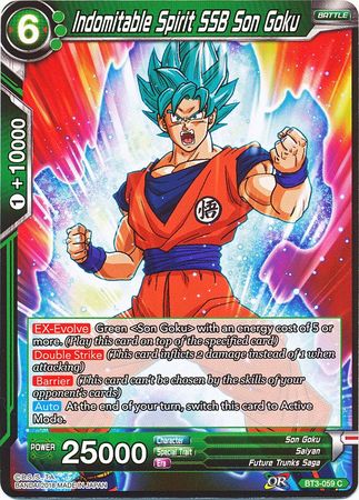 Indomitable Spirit SSB Son Goku [BT3-059] | Devastation Store