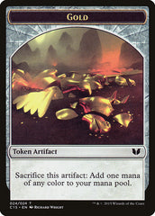 Gold // Knight (005) Double-Sided Token [Commander 2015 Tokens] | Devastation Store