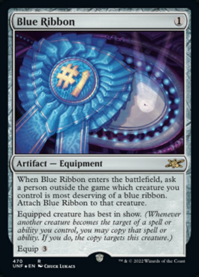 Blue Ribbon (Galaxy Foil) [Unfinity] | Devastation Store