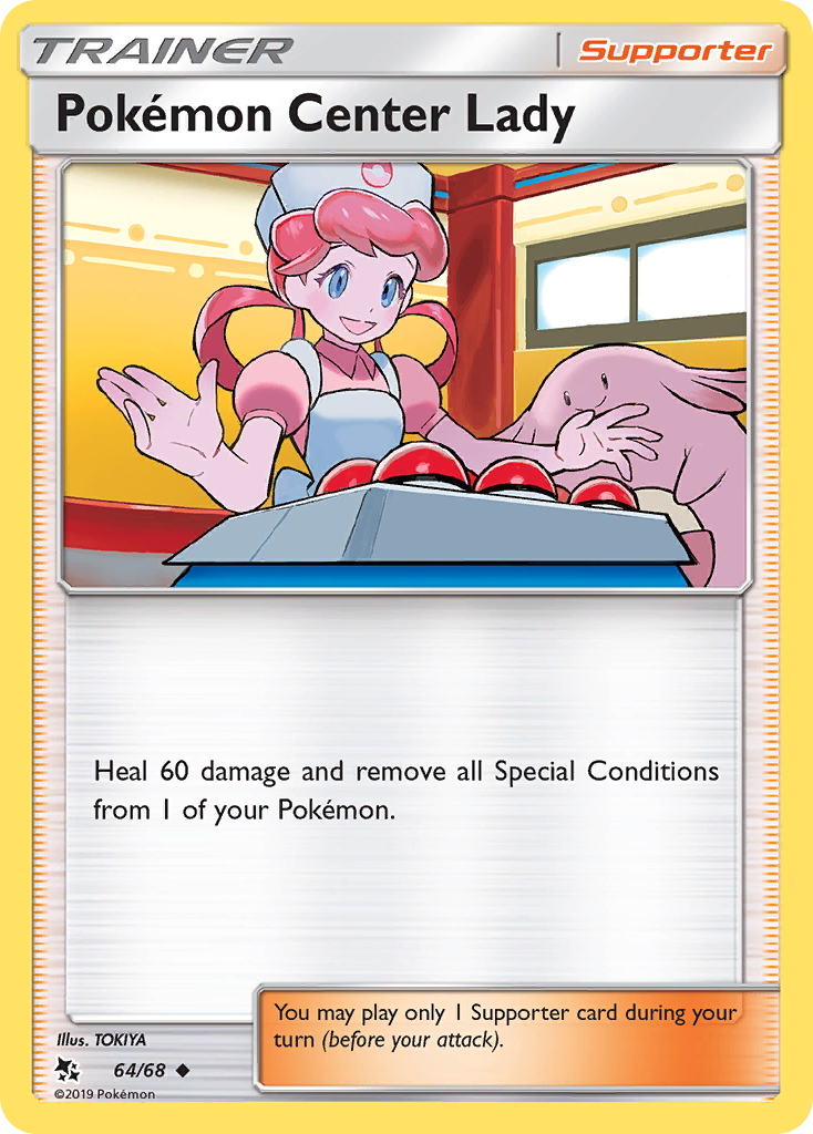 Pokemon Center Lady (64/68) [Sun & Moon: Hidden Fates] | Devastation Store