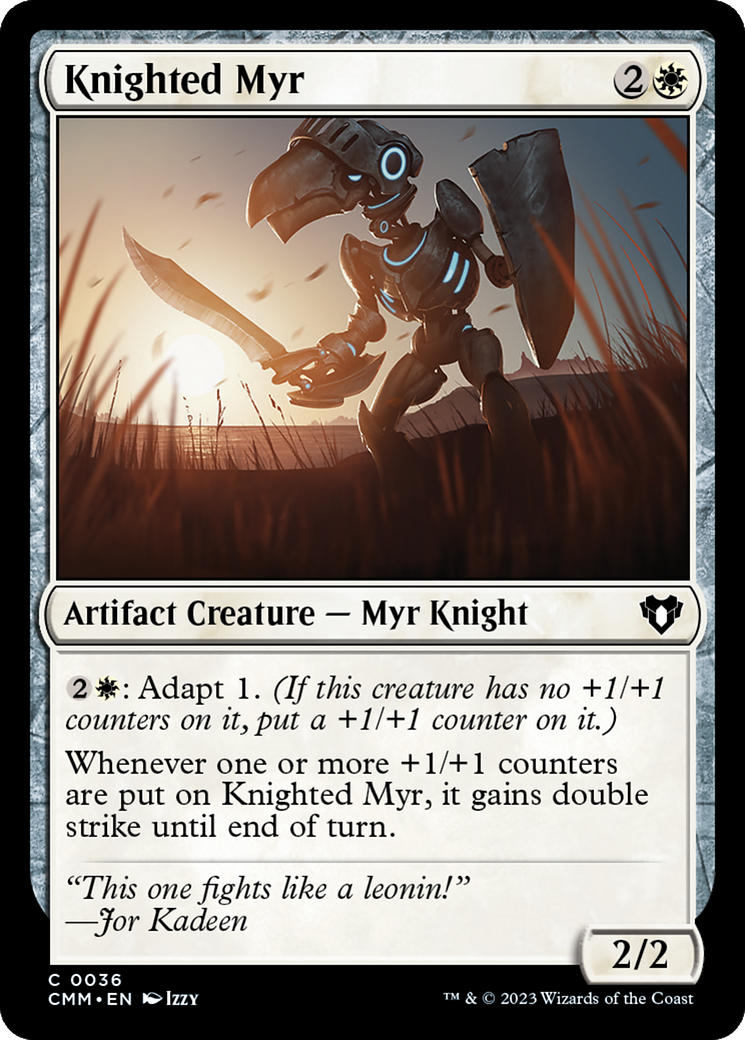 Knighted Myr [Commander Masters] | Devastation Store