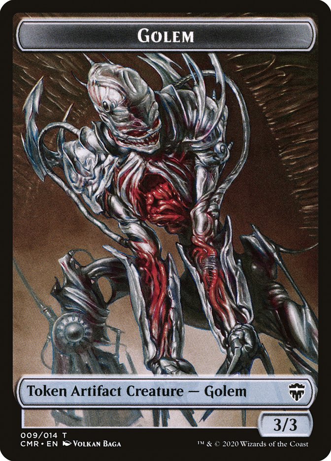 Golem // Rock Token [Commander Legends Tokens] | Devastation Store