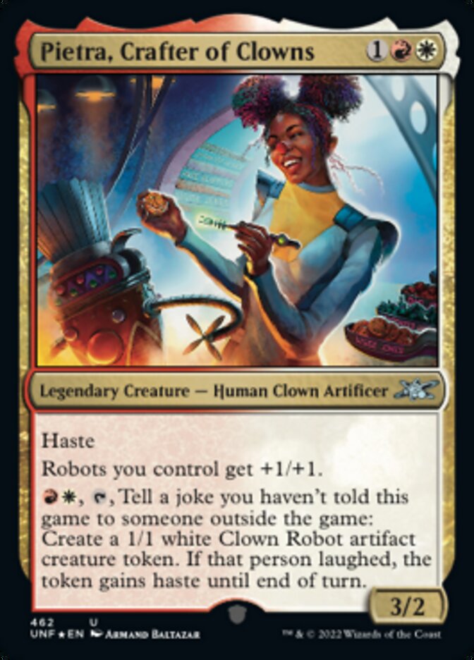 Pietra, Crafter of Clowns (Galaxy Foil) [Unfinity] | Devastation Store