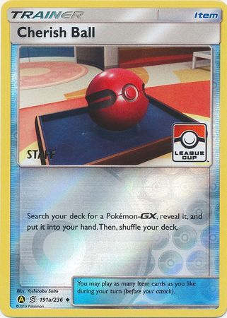 Cherish Ball (191a/236) (League Promo Staff) [Sun & Moon: Unified Minds] | Devastation Store