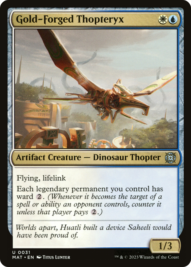 Gold-Forged Thopteryx [March of the Machine: The Aftermath] | Devastation Store